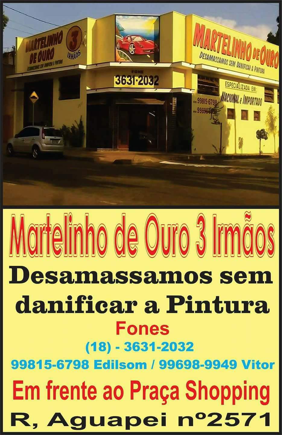 Martelinho de Ouro 3 Irmãos - Foto 1