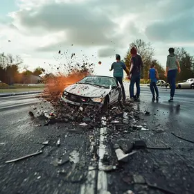 motorista atropela irmãos em bicicleta