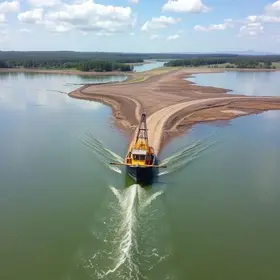 desassoreamento lagoa do miguelão