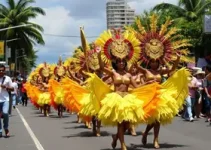 procissão e escola de samba