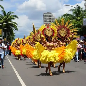 procissão e escola de samba