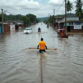 temporal no noroeste de SP