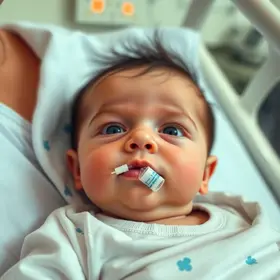 bebê com pneumonia