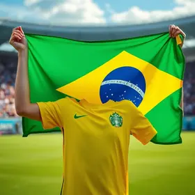 corte de cabelo bandeira do Brasil