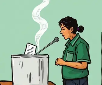votação no EE Abranche José