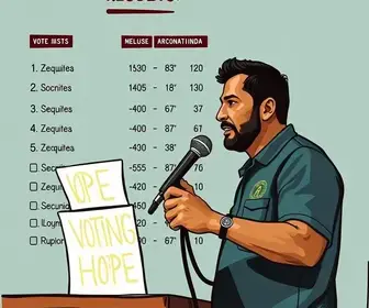 votação no EE Ezequiel Barbosa